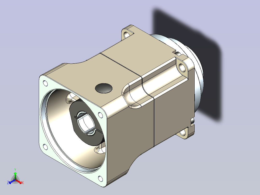JSCC精研伺服减速机 100gbhf01主视图