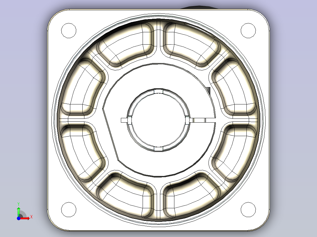 JSCC精研伺服减速机 100gbhf01前视图