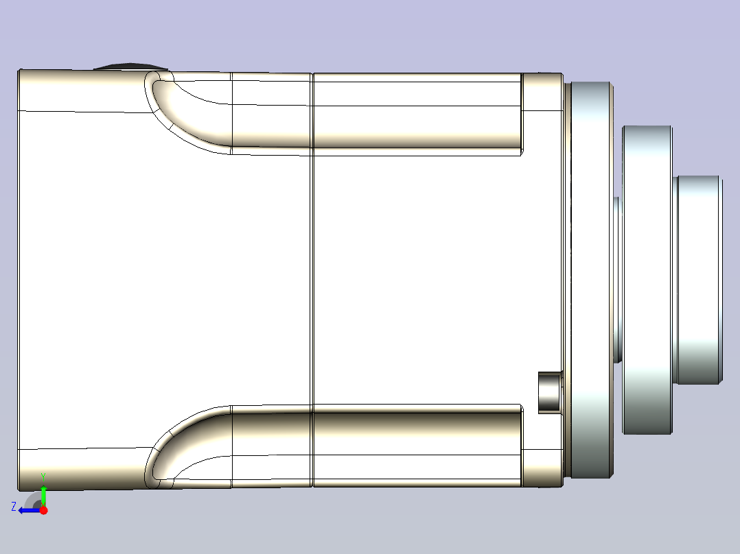 JSCC精研伺服减速机 100gbhf01右视图