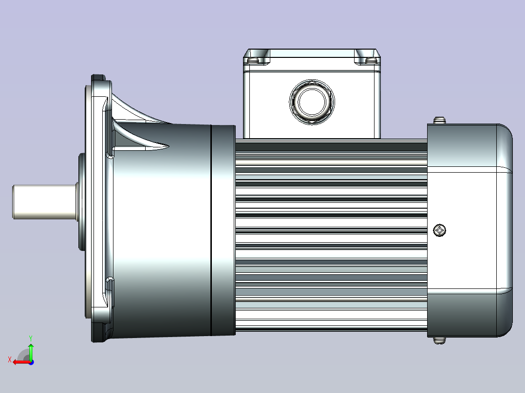 精研立式标准电机 s250v02-R后视图