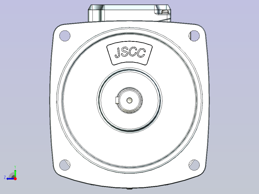 精研立式标准电机 s250v02-R右视图