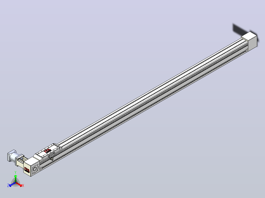 伺服电机集成皮带传动直线执行器TPA-OCB-60-140-L1650-DL-J60-N3正等轴测图