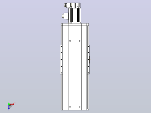 日规模组半封闭丝杆TPA-HNR-220D-3210C-L200-M-Y-P1K-N3俯视缩略图