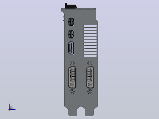 AMD公司的镭龙6870显卡没有散热器左视缩略图