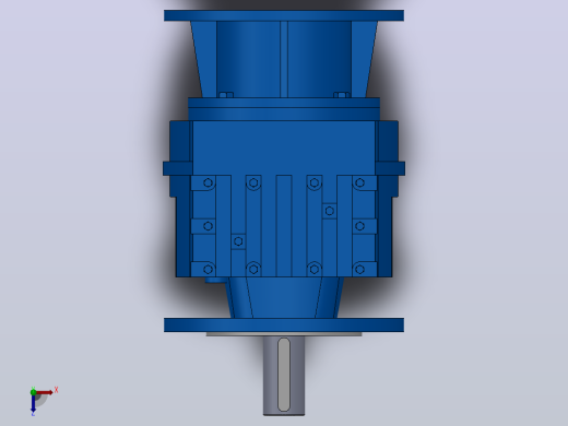 RF57ZP斜齿轮减速机RF57-4.39-M1-P90-Φ200俯视缩略图
