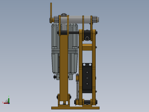 YP21系列电力液压盘式制动器YP21-500-400×30-ⅠA-CL.RL.WL.HL.H后视缩略图