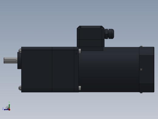 90AC(40W╱60W)微型交流（齿轴）组合型电机[90YB40WGV22H-90GM100HK]右视缩略图