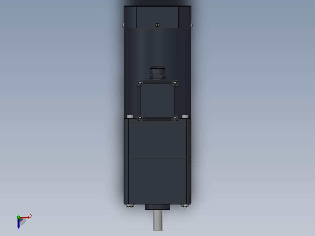 90AC(40W╱60W)微型交流（齿轴）组合型电机[90YB40WGV22H-90GM100HK]俯视图