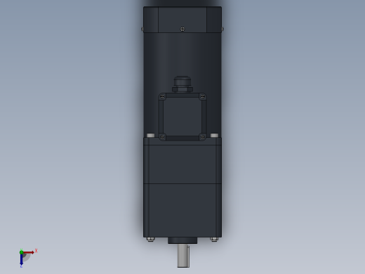 90AC(40W╱60W)微型交流（齿轴）组合型电机[90YB40WGV22H-90GM100HK]俯视缩略图