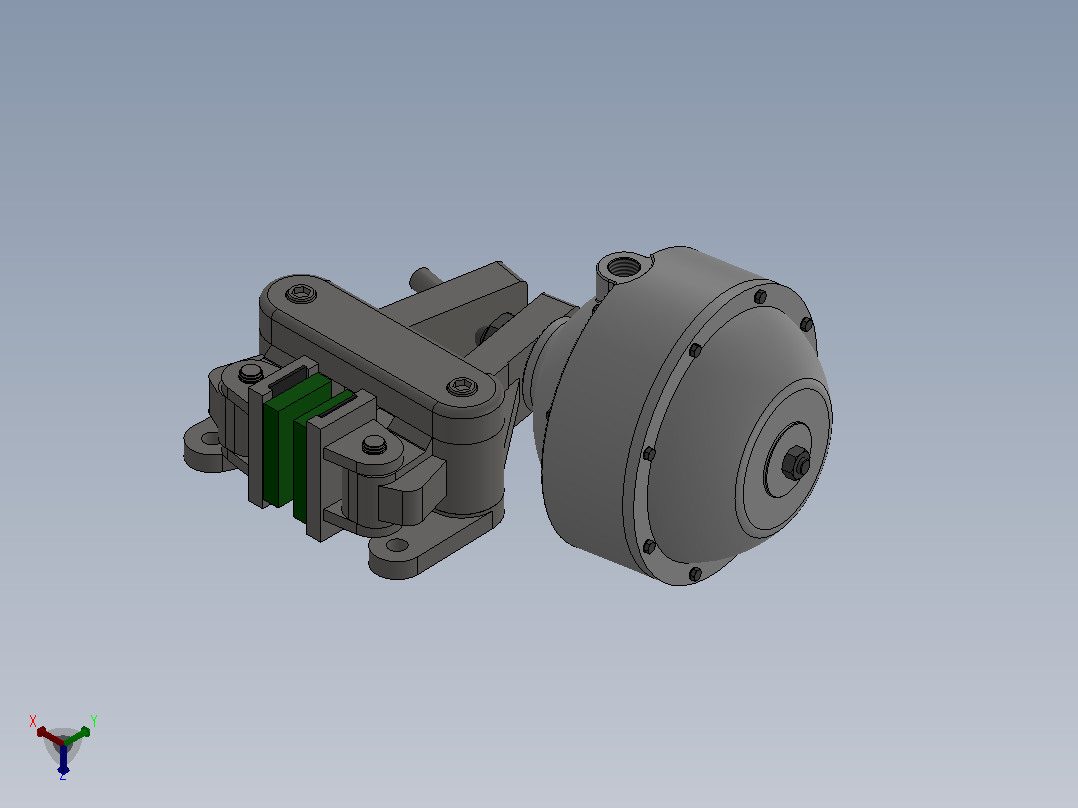 PDE气动盘式制动器PDE5 610×12.7-1130主视图