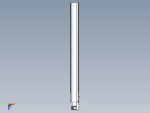 皮带直线轴半封闭可选导轨TPA-HNB-202D-140-L2000-MR-Y-P75-N3俯视缩略图