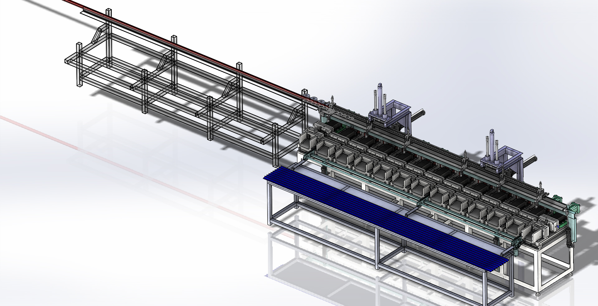 全自动送料冲压生产线 step格式