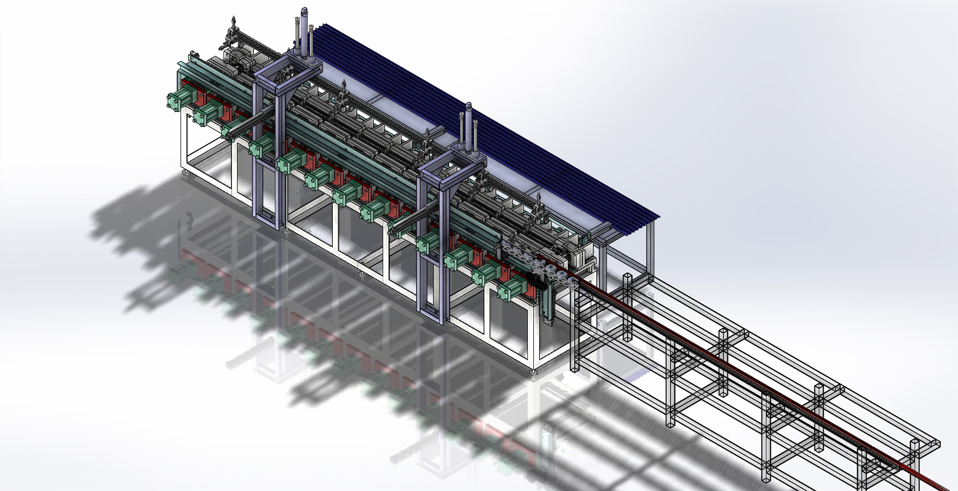 全自动送料冲压生产线 step格式