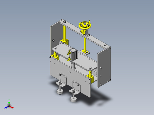 高度调节机构正等轴测缩略图