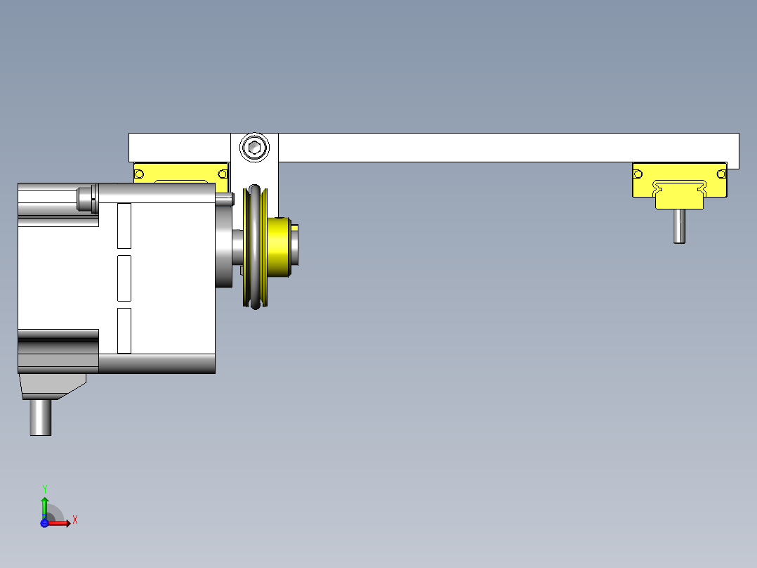 滑台直线运动机构前视图