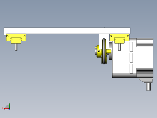 滑台直线运动机构后视缩略图