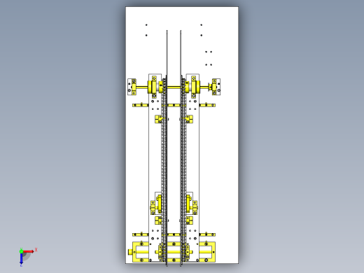输送机传送装置俯视缩略图