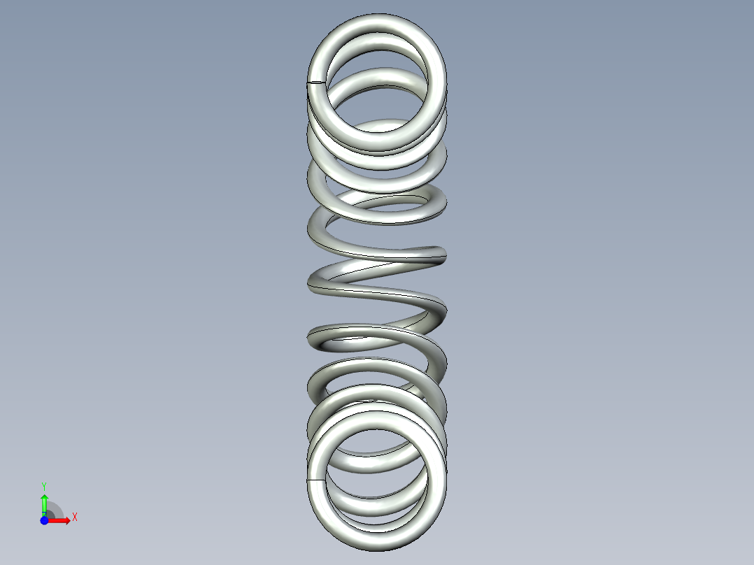 solidworks 弹簧前视图