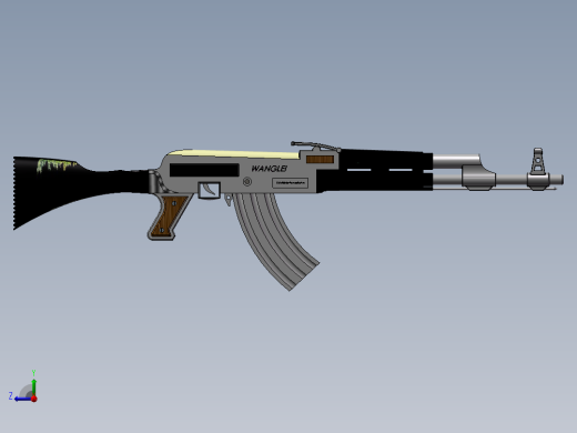 AK-47模型右视缩略图