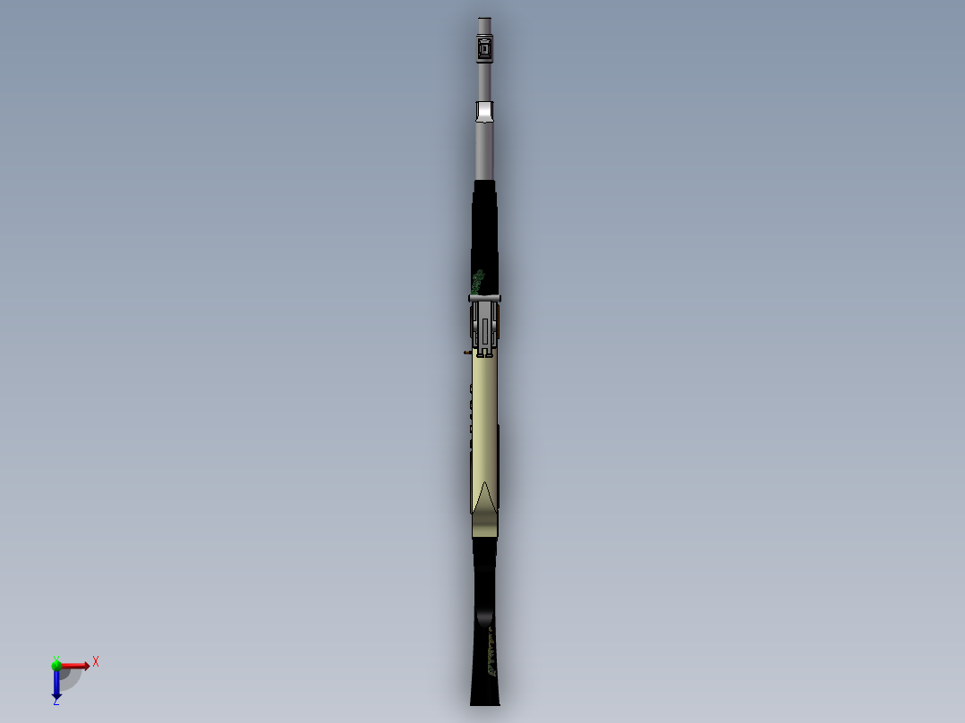AK-47模型俯视图