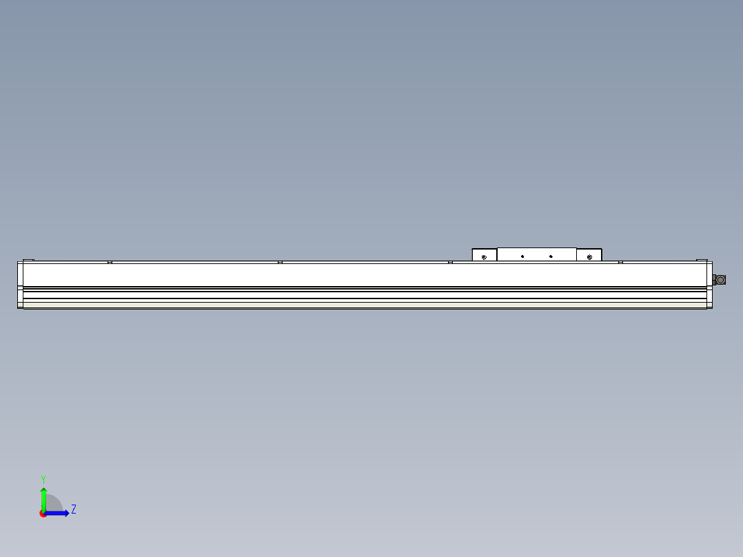 Toyo东佑达直线模组-ECH17-750-M-400W+煞車左视图