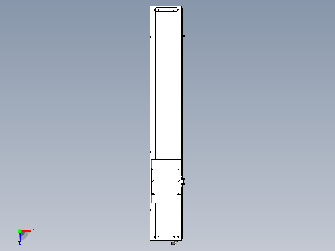 Toyo东佑达直线模组-ECH17-750-M-400W+煞車俯视图