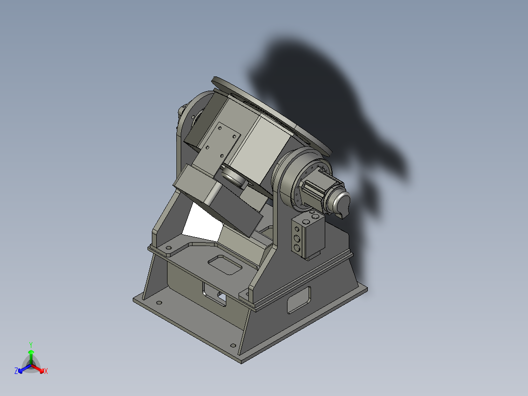 0.5t座式变位机主视图