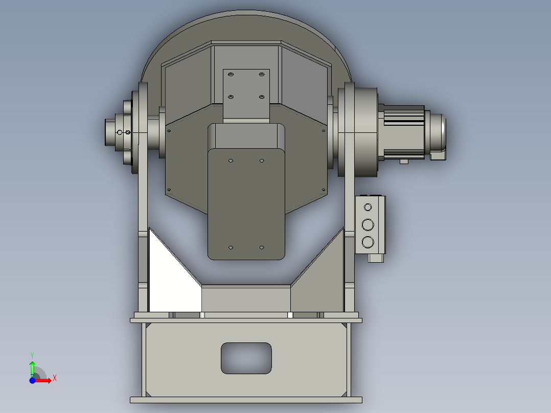 0.5t座式变位机前视图