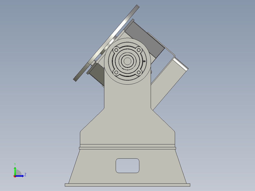 0.5t座式变位机左视图
