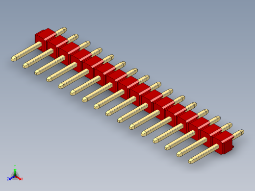 彩色公头100mil（2.54mm）系列-DS1021_red_1x16p_100mil_Type1_rev1.0