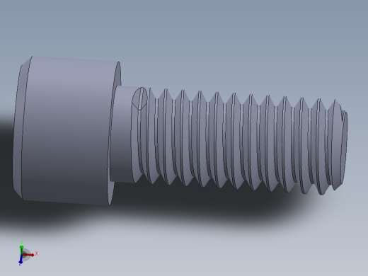 粗螺纹 SHCS 螺钉-SHCS 0.315x18x0.75.SLDPRT