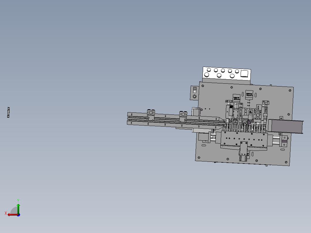电容剪脚弯脚成型一体机后视图
