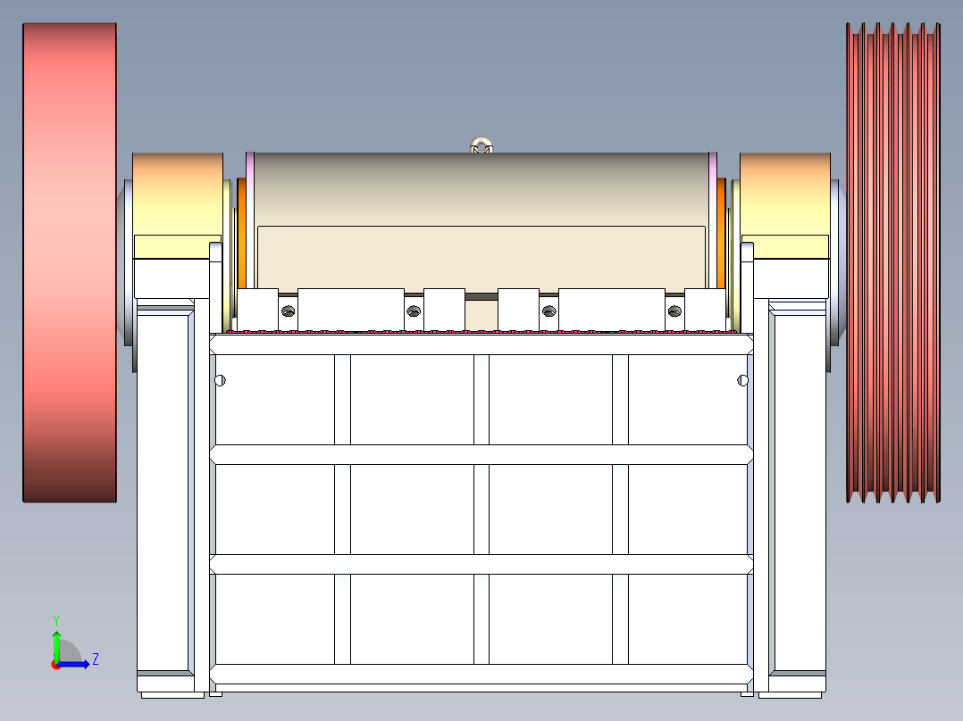 PEX-300x1300破碎机三维图左视图