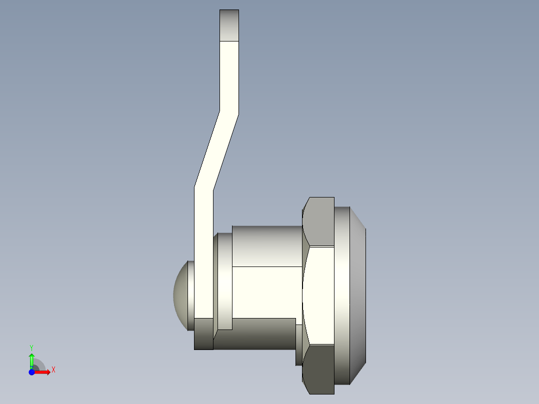 鎖CQ-3D多系列多零件图纸模型前视图