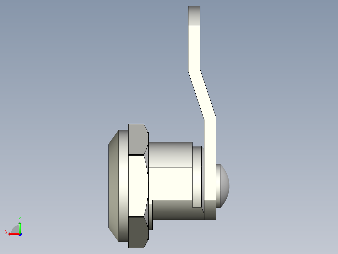 鎖CQ-3D多系列多零件图纸模型后视图