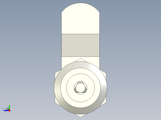 鎖CQ-3D多系列多零件图纸模型右视缩略图