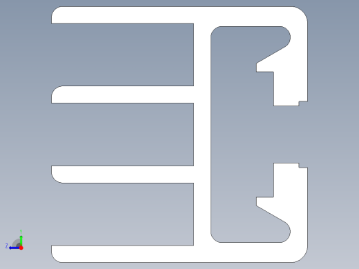 型材-BR SLIDING DOOR PROFILE 3842990115.STEP右视缩略图