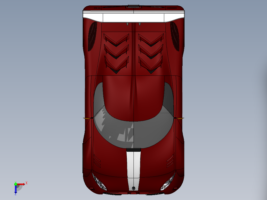 汽车车身 (79)俯视图