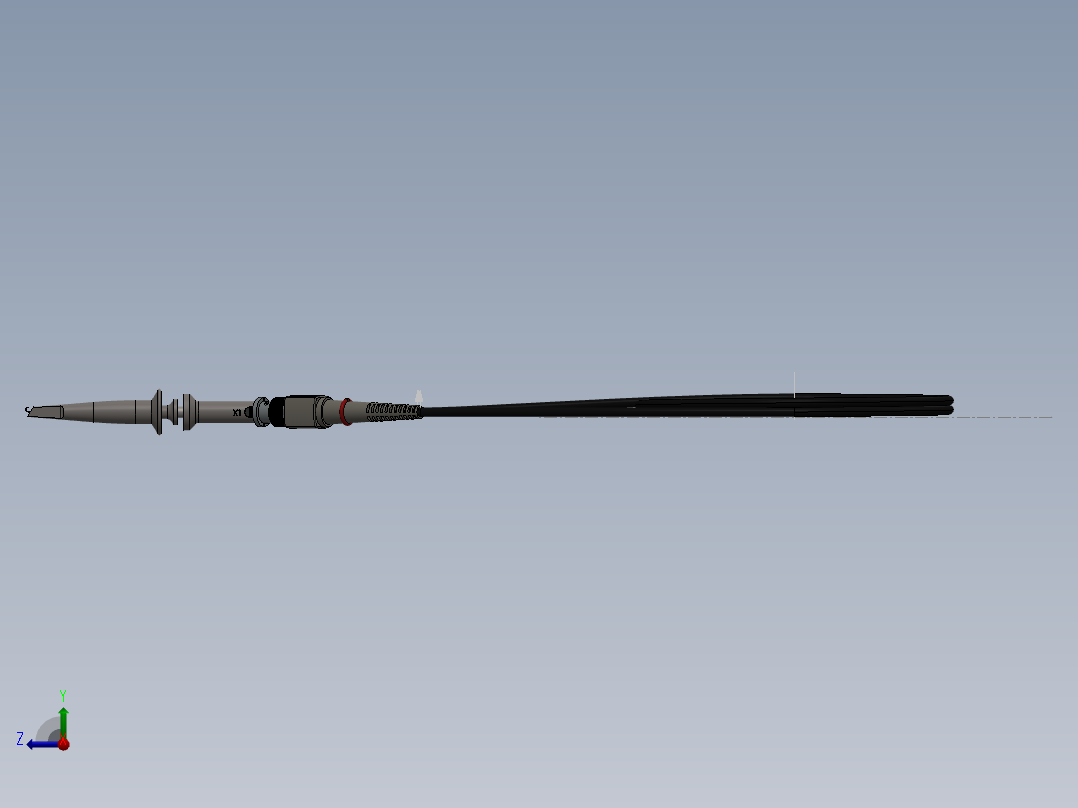 示波器探头右视图