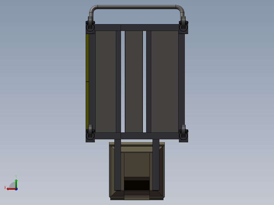 多功能小车后视图