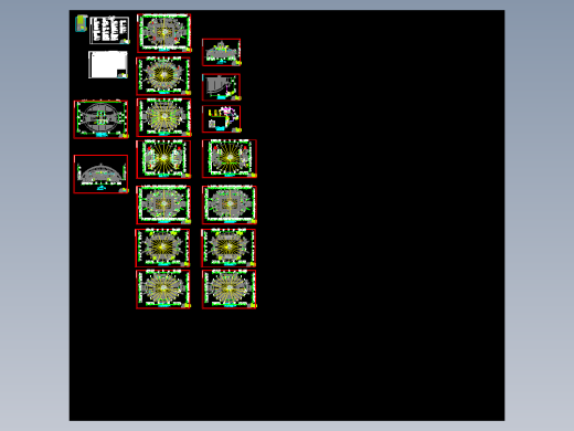 重庆某体育馆通风空调设计图