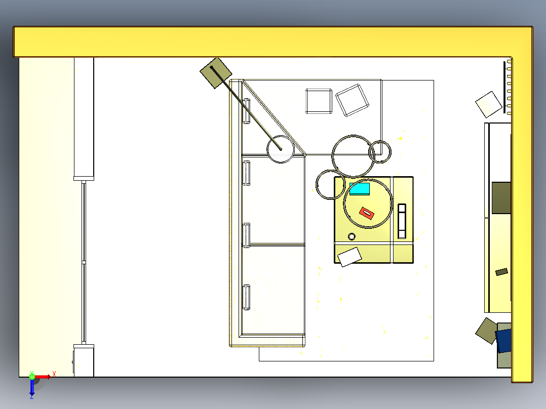豪华客房设计俯视图