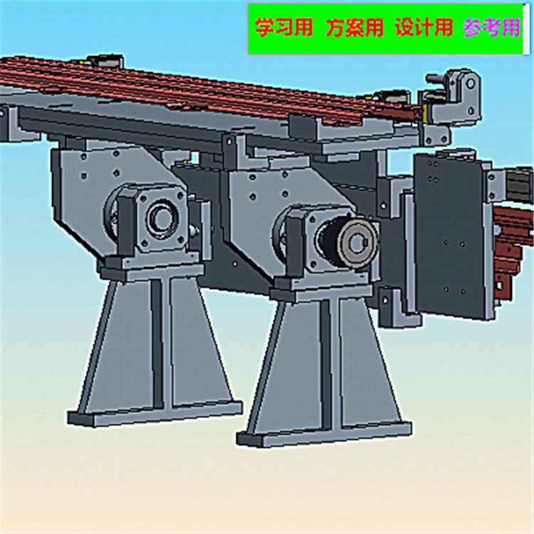 汽车天窗导轨锯切倒角机 非标自动化设备3D图纸3D模型