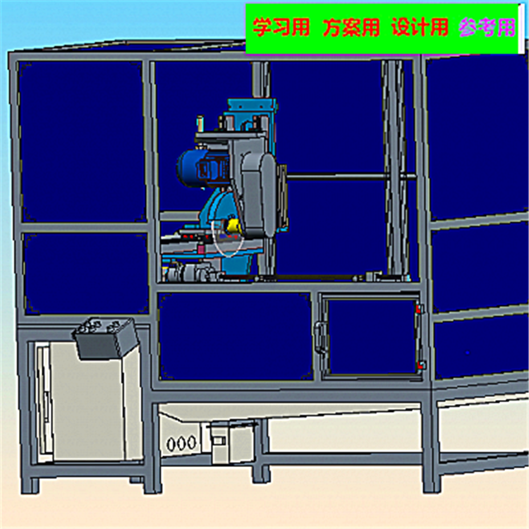 汽车天窗导轨锯切倒角机 非标自动化设备3D图纸3D模型