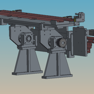 汽车天窗导轨锯切倒角机 非标自动化设备3D图纸3D模型