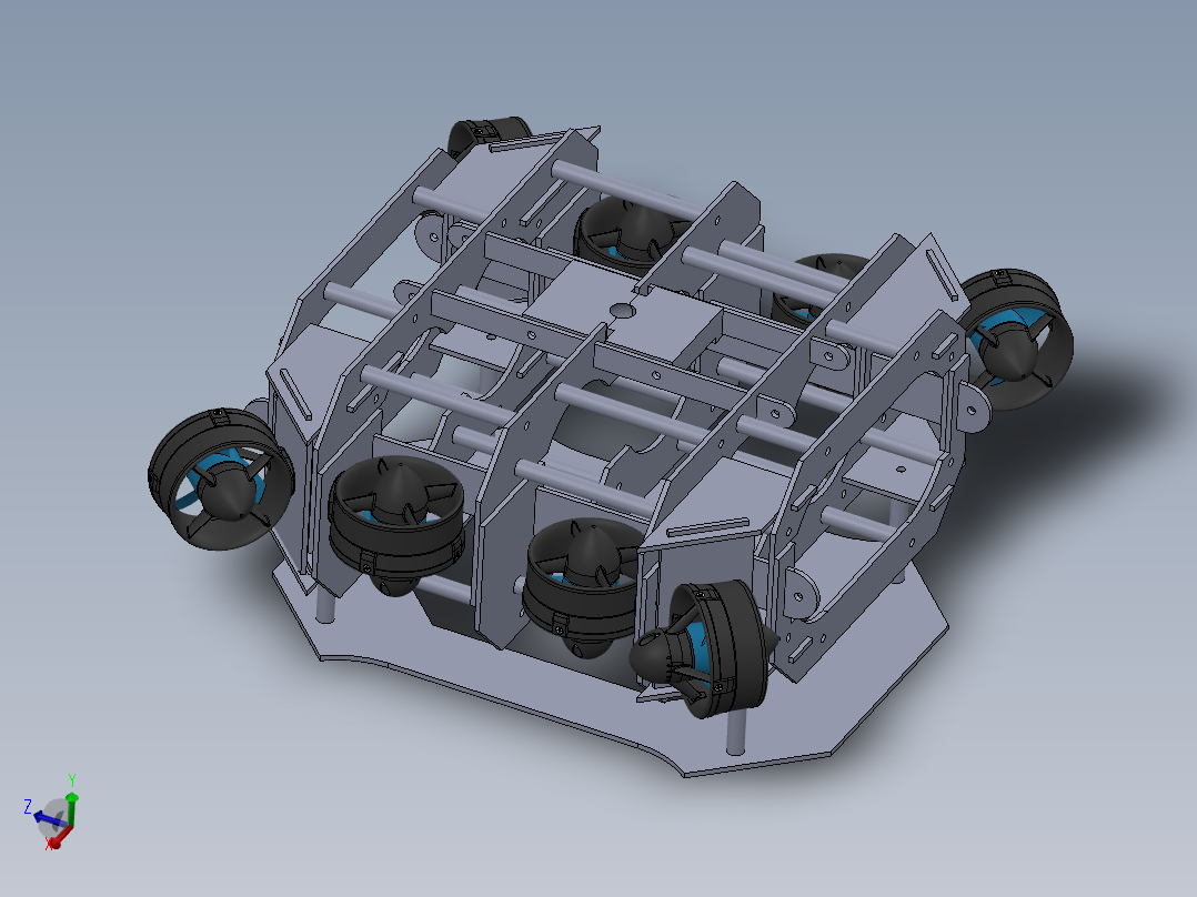 用于交配竞赛的 4 DOF ROV 概念水下潜航器--sw