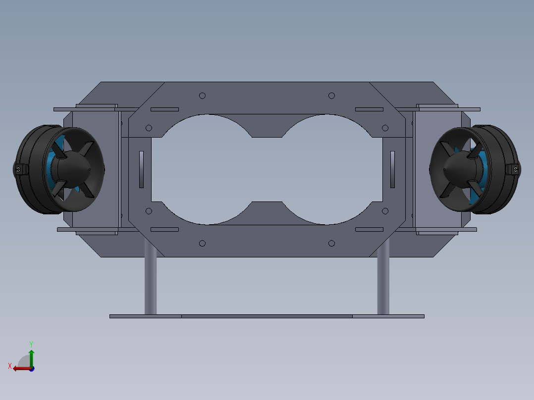 用于交配竞赛的 4 DOF ROV 概念水下潜航器--sw后视图