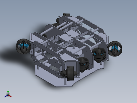 用于交配竞赛的 4 DOF ROV 概念水下潜航器--sw正等轴测缩略图