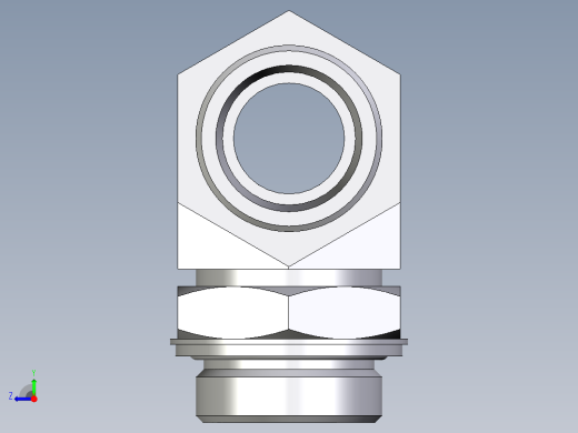 卡套式工业通用硬管接头EO_Adjustable_locknut_branch_tee_TEE30SROMDCF右视缩略图