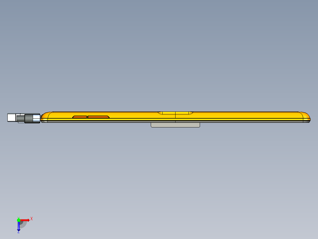 k102-10寸平板电脑俯视图